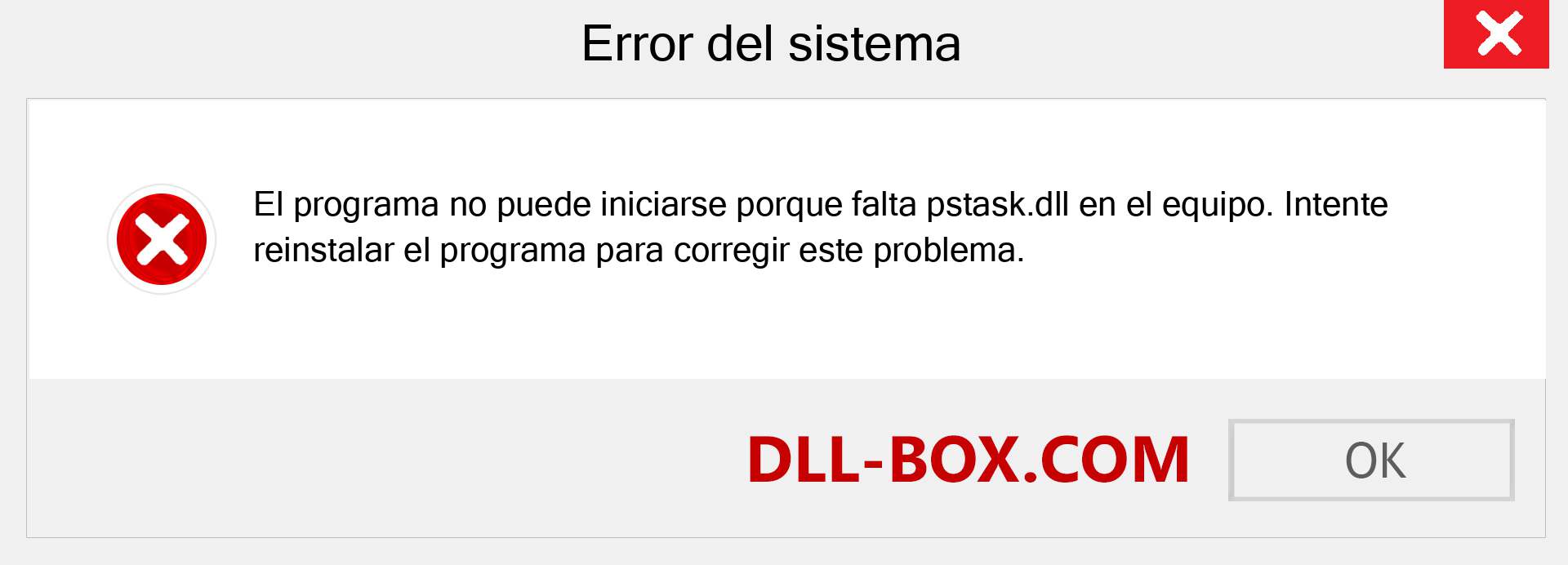 ¿Falta el archivo pstask.dll ?. Descargar para Windows 7, 8, 10 - Corregir pstask dll Missing Error en Windows, fotos, imágenes