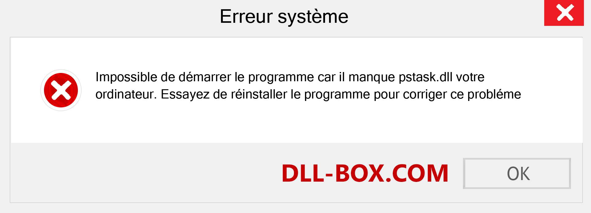 Le fichier pstask.dll est manquant ?. Télécharger pour Windows 7, 8, 10 - Correction de l'erreur manquante pstask dll sur Windows, photos, images